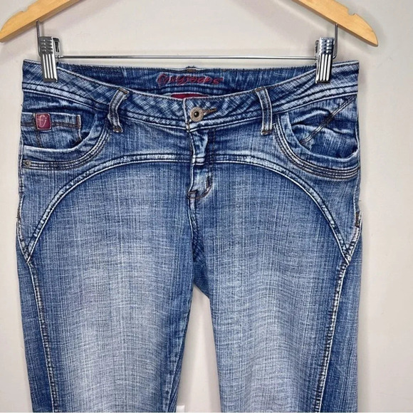 Y2K Foxy Jeans Cropped Straight Leg Jeans Size 29 - Picture 3 of 11